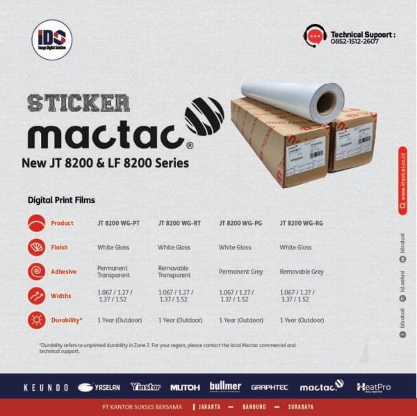 Sticker Mactac JT8200