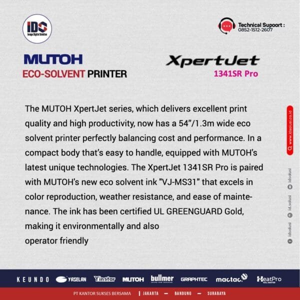 Printer Eco-Solvent Mutoh 1341 SR Pro - Image 4