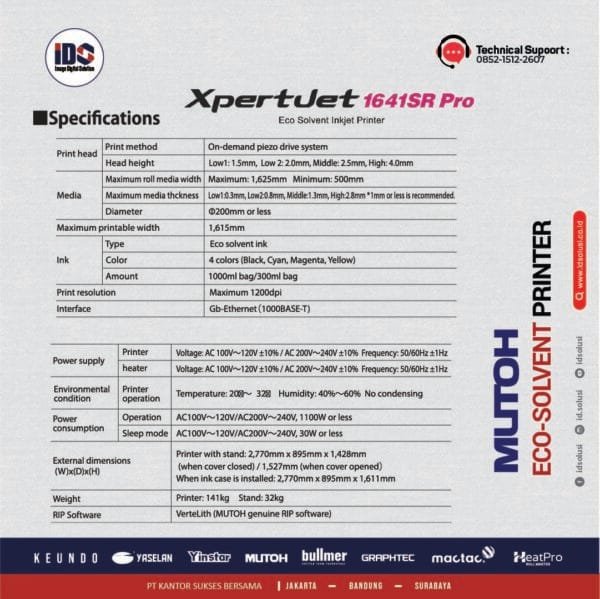Printer Eco-Solvent Mutoh 1641SR-Pro - Image 2