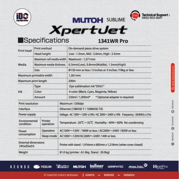 Printer Mutoh 1341 WR Pro - Image 2