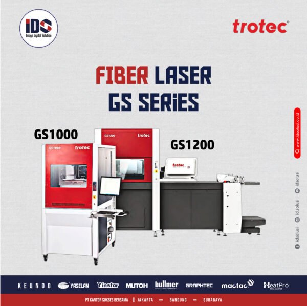 Mesin laser Trotec Fiber Laser GS Series untuk marking dan engraving metal.